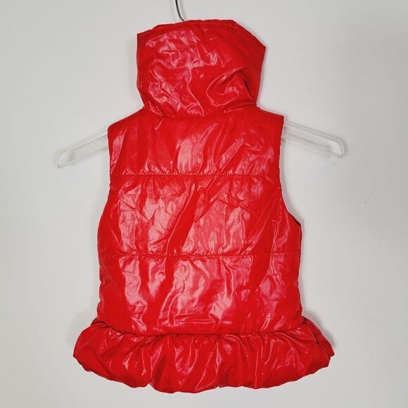 Nautica Red Semi-gloss Nautical Puffer Vest Sz 4T - Picture 2 of 6
